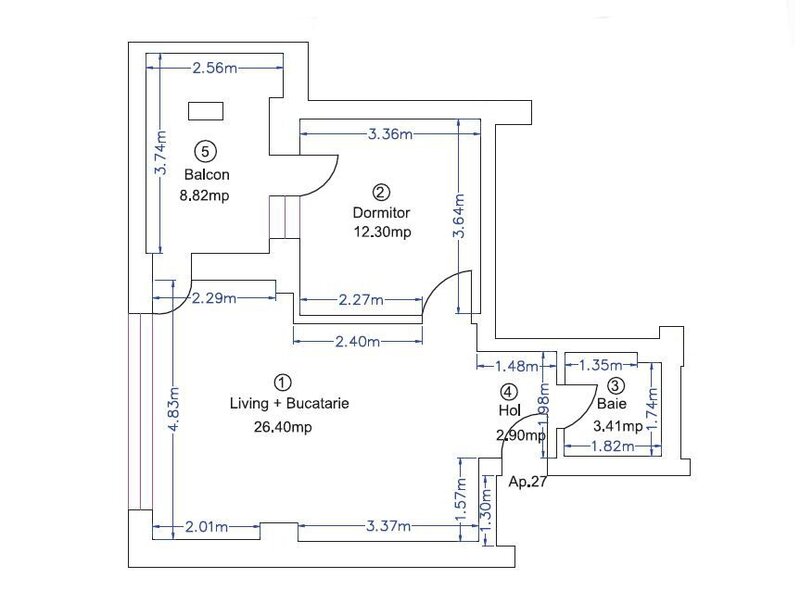 Pipera Ivory 2 camere  pretabil investitie  rond OMV  negociabil